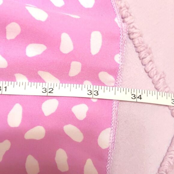 Lavender Flowy Dots Tiered Shift Dress Babydoll Size L - Picture 9 of 9